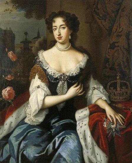 Willem Wissing Willem Wissing. Mary Stuart wife of William III, prince of Orange. Sweden oil painting art